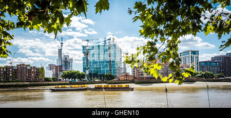 Die neue US-Botschaft in Nine Elms im Bau, London, England, Großbritannien Stockfoto