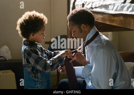 DAS STREBEN NACH GLÜCK The Pursuit of Happyness USA 2006 Gabriele Muccino The Pursuit of Happyness / Chris Gardner (WILL SMITH) und sein Sohn Christopher (JADEN SYRE SMITH) Regie: Gabriele Muccino aka. Das Streben nach Glück Stockfoto