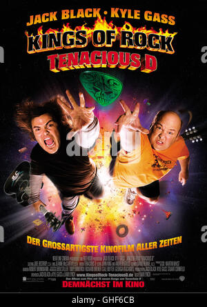 KINGS OF ROCK - TENACIOUS D Tenacious D: In the Pick von Schicksal USA 2006 Kings of Rock - Tenacious D / Filmplakat Regie: Liam Lynch aka. Tenacious d In the Pick of Destiny Stockfoto