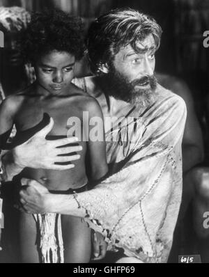 Mann Freitag UK/USA 1975 Jack Gold PETER O' Toole (Robinson Crusoe) Regie: Jack Gold Stockfoto