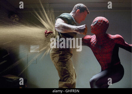 Spider-Man 3 / Flint Marko Alias Sandman (THOMAS HADEN Kirche) und Spider-Man (TOBEY MAGUIRE)-Regie: Sam Raimi aka. Spider-Man 3 Stockfoto