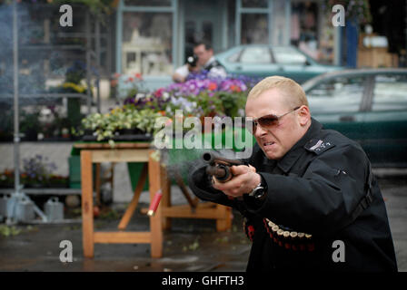 Hot Fuzz - Zwei Abgewichste Profis / SIMON PEGG als Sergeant Nicholas Angel Regie: Edgar Wright aka. Hot Fuzz Stockfoto