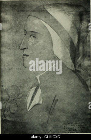 Diese Ausgabe von 1916 präsentiert Dante Alighieris berühmtes Werk „die Göttliche Komödie“, das eine detaillierte Untersuchung der drei Teile Hölle, Fegefeuer und Paradies bietet, mit einem Schwerpunkt auf allegorischen und theologischen Interpretationen. Stockfoto