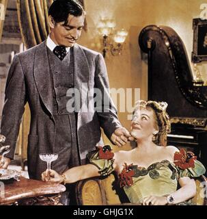 VOM WINDE VERWEHT / gegangen mit dem Wind USA 1939 / Victor Fleming CLARK GABLE (Rhett Butler), ONA MUNSON (Belle Watling)-Regie: Victor Fleming aka. Gone with the Wind Stockfoto