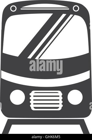 Straßenbahn Zug u-Bahn Symbol Vektorgrafik Stock Vektor
