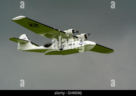 PBY-5a Catalina (Canso) mit Miss Pickup, bei Old Warden Stockfoto