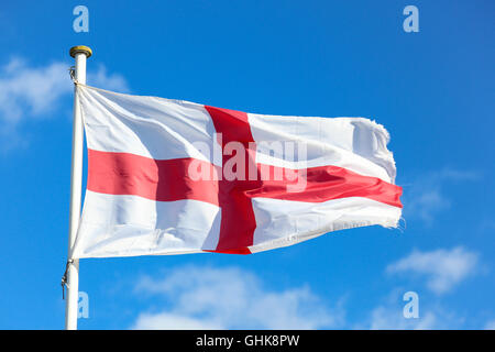 England Flagge, St George Kreuz Foto aufgenommen am 4. April 2015 Stockfoto