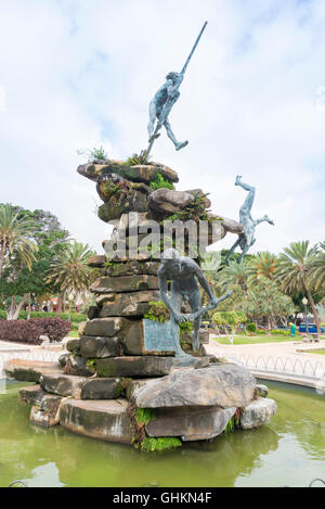 LAS PALMAS, GRAN CANARIA, Spanien - 3. August 2016: Guanchen-Denkmal in Las Palmas de Gran Canaria, Spanien Stockfoto