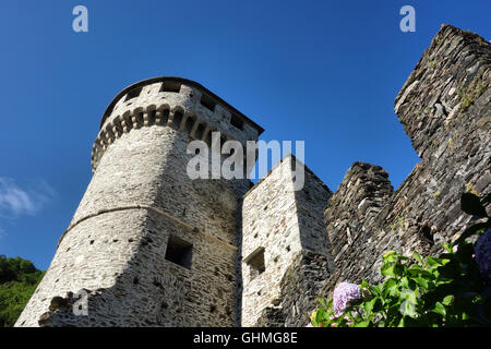 Schloss Visconteo Vogogna, Piemont, Italien Stockfoto