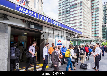 Warren Strreet U-Bahn Station, London, England, U.K Stockfoto