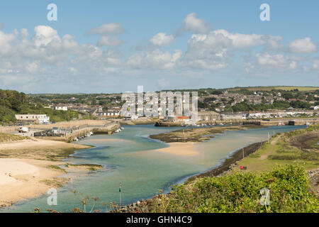 Mündung des Flusses in Hayle in Nord Cornwall, England, UK Stockfoto