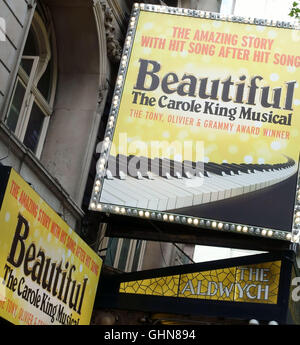 "Schön" die Carole King Musical am Aldwych Theatre, London Stockfoto