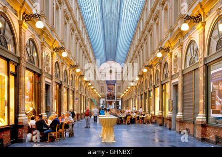 St-Hubert Galerien in Brüssel, Belgien Stockfoto