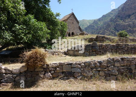 Yeghegis Dorf S Armenien Zorats (Armee) Kirche des St. Stephen dachlose mit Ausnahme von Ostende und altar Stockfoto