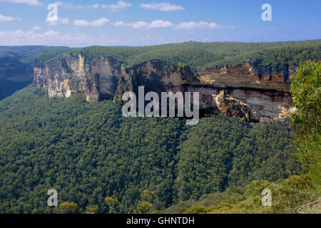 Blick von Evans Lookout Blackheath Blue Mountains NSW Australia Stockfoto