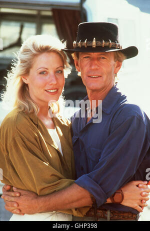 Crocodile Dundee (PAUL HOGAN) Leben in New York Beginnt Ihn Zu Langweilen Regie: JOHN Cornell aka. Crocodile Dundee II Stockfoto