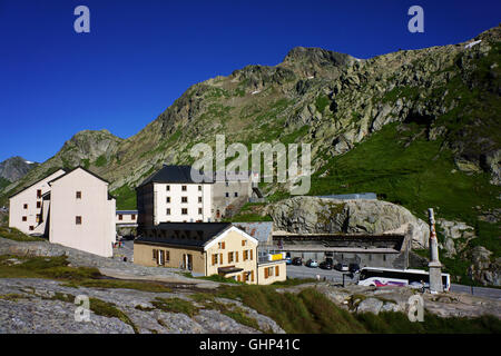 Grand Saint-Bernard-Pass, Schweizer Seite, Walliser Alpen, Schweiz Stockfoto