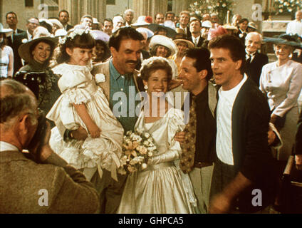 DREI MÄNNER UND EINE KLEINE LADY - Vergütungspolitik Hat Sich Alles Zum Guten Gewandt - Peter (TOM SELLECK, l) Kann Seine Sylvia (NANCY TRAVIS) Jahrmarktssängerin. Natürlich Sind Michael (STEVE GUTTENBERG), Mary (ROBIN WEISMAN) Und Jack (TED DANSON, R) Mit von der Partie... Regie: Emile Ardolini aka. Drei Männer und eine kleine Lady Stockfoto