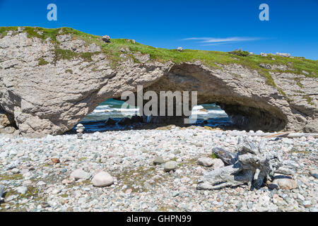 Arches Provincial Park auf der nördlichen Halbinsel, Neufundland und Labrador, Kanada. Stockfoto