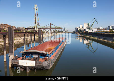 Inneren Hafen am Rhein in Köln Deutz Stockfoto