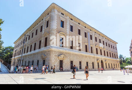 El Museo de Málaga, El Palacio De La Aduana, Malaga. Malaga-Museum, der Zoll Palast, Malaga, Costa Del Sol, Spanien. Stockfoto