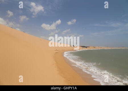 Sanddüne Strand, Playa Taroa in Punta Gallinas, dem nördlichsten Punkt in Kolumbien und Südamerika. Stockfoto