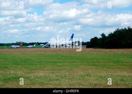 BOEING 747-236B JUMBO JET G-BDXJ (Z. B. BRITISH AIRWAYS) "CITY OF BIRMINGHAM". TOP GEAR STRECKE DUNSFOLD EGTD. Stockfoto