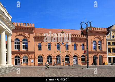 Rathaus am Marktplatz, Schwerin, Mecklenburg Western Pomerania, Deutschland, Europa Stockfoto