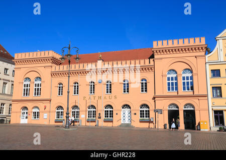 Rathaus am Marktplatz, Schwerin, Mecklenburg Western Pomerania, Deutschland, Europa Stockfoto