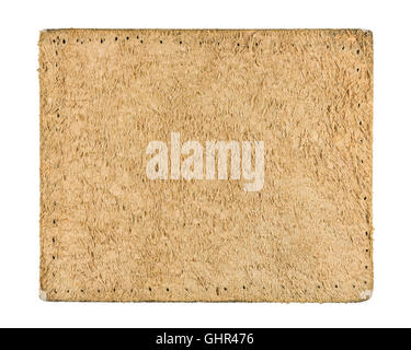 Hochdetaillierte leer Naturleder-Jeans-label Stockfoto