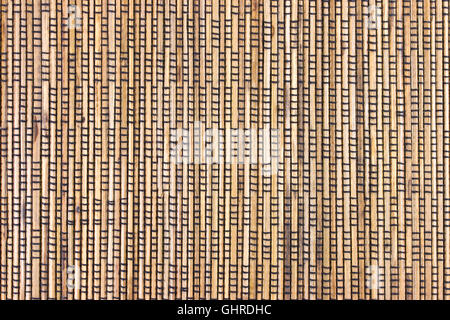 Natürlichen Beige Bambus Matte Textur Stockfoto