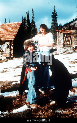 Weitere Abenteuer der Familie Robinson in der Herdenstrukturen - Szene Mit Schinken LARSEN Und Heidekraut RATTRAY-Regie: John Cotter aka. Weitere Abenteuer der Wildnisfamilie Stockfoto