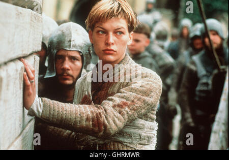 Johanna von Orleans MILLA JOVOVICH - Johanna Regie: Luc Besson aka. Der Bote: Die Geschichte von Jeanne d ' Arc / Joan Of Arc Stockfoto