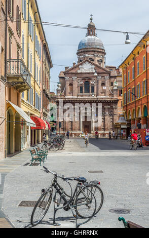 Modena, Italien - 22. Juli 2016. Chiesa della Madonna del Voto Kirche von Modena., Blick vom Corso Duomo. Emilia-Romagna. Italien. Stockfoto