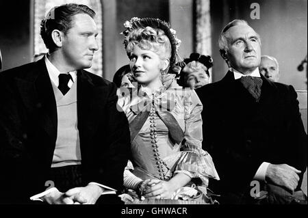 ARZT UND SRDJAN Dr. Jekyll und Mr. Hyde USA 1940 - Victor Fleming Szene Mit: SPENCER TRACY (Dr. Jekyll/Mr. Hyde), LANA TURNER (Beatrice Emery), DONALD CRISP (Sir Charles Emery)-Regie: Victor Fleming aka. Dr. Jekyll und Mr. Hyde Stockfoto