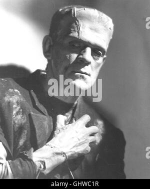 FRANKENSTEINS FOTOARBEIT Das Monster (Boris Karloff) Regie: James Whale aka. Die Braut von Frankenstein Stockfoto