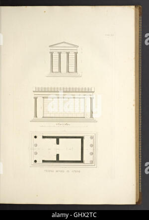 L ' Architettura Antica Descritta e Dimostrata Coi Neapolitaner - Oper Divisa in Tre Zuständigkeitskonflikt Risguardanti la Storia, la Teorica e le Institutskonferenz Dell' Architettura Egiziana, Greca e Romana (1830) Stockfoto