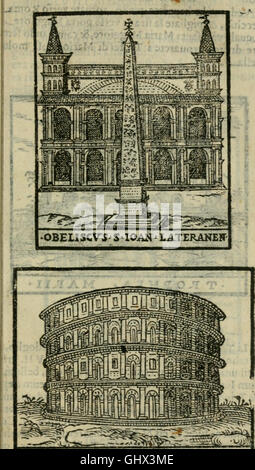 Le Cose Maravigliose dell'alma Citta di Roma - Anfiteatro del Mondo (1600) Stockfoto