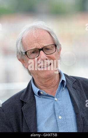 69. Filmfestspiele von Cannes: Ken Loach posieren bei einem Fototermin für den Film "Moi, Daniel Blake" (I, Daniel Blake)(2016/05/13) Stockfoto