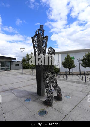 Ich kann für Meilen Skulptur von Andy Scott alloa clackmannanshire Schottland Juli 2016 siehe Stockfoto