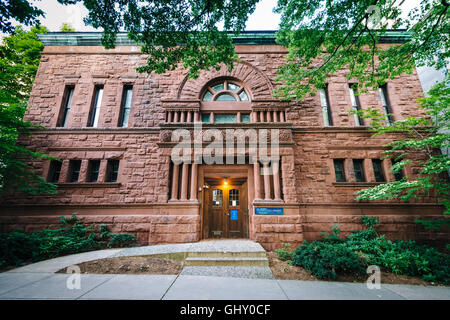 Die Auflistung der Musical Instruments Gebäude an der Yale University in New Haven, Connecticut. Stockfoto