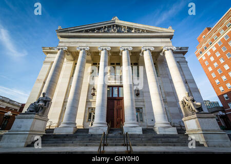 Das Exterieur des im New Haven County Courthouse in der Innenstadt von New Haven, Connecticut. Stockfoto