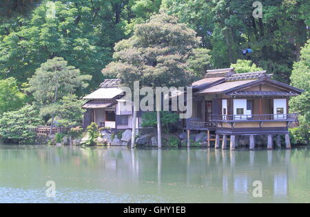 Kenrokuen Garten in Kanazawa, Japan. Stockfoto