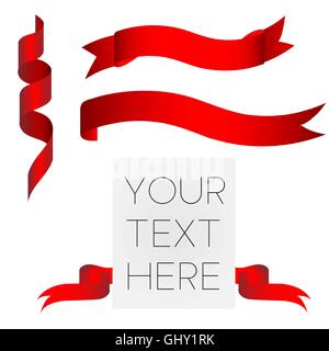 Red Ribbon Muster Stock Vektor