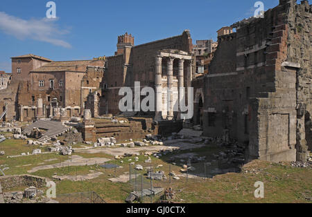 Foro di Traiano (Trajan Forum), Forum-Bereich, Rom, Italien. Stockfoto