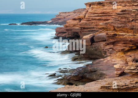 die Steilküste des Kalbarri National Park im Pot Alley, Western Australia Stockfoto