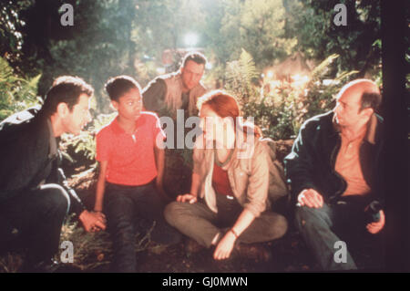 VERGESSENE WELT: JURASSIC PARK-JEFF GOLDBLUM (Ian Malcolm) VANESSA LEE CHESTER (Kelly) VINCE VAUGH (Nick) JULIANNE MOORE (Sarah) RICHARD SCHIFF (Eddie) Regie: Steven Spielberg aka. The Lost World: Jurassic Park Stockfoto