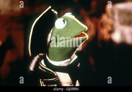 MUPPETS - sterben SCHATZINSEL - Muppets Ahoi: KERMIT (Bild), Miss Piggy Und Ein Haufen Rattentouristen Verwandeln "Sterben Schatzinsel" in Ein turbulentes Chaotisches betitelten-Musical. Regie: Brian Henson aka. Muppet Treasure Island Stockfoto