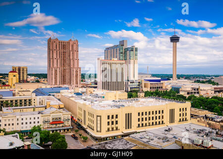 Die Skyline von San Antonio, Texas, USA Innenstadt. Stockfoto