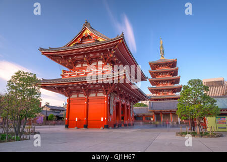 Sensoji-Tempel in Asakusa, Tokio, Japan. Stockfoto